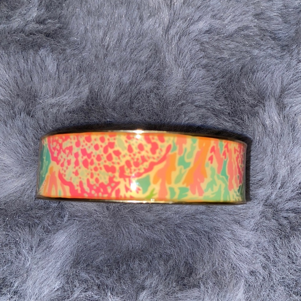 Lilly Pulitzer Women’s Boca Floral Hinged Bangle Bracelet